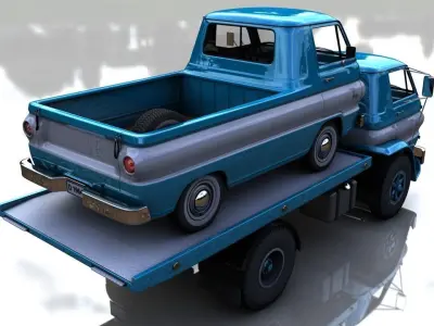 DODGE L700 TRUCK 1966 3D model