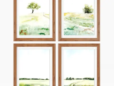 Art Frams 14- Modern Farmhouse Painting 3D model