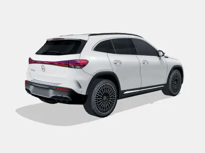 Mercedes-Benz EQA 2022 Low-poly 3D model