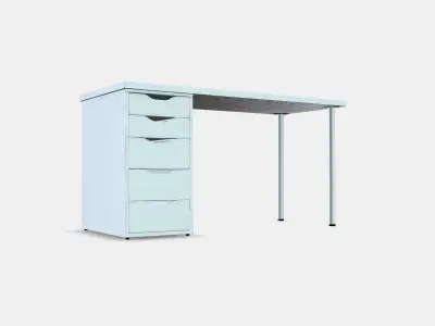 LAGKAPTEN - ALEX Desk 11 Low-poly 3D model