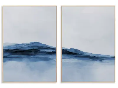 Abstract Painting Frame set 3D model 325