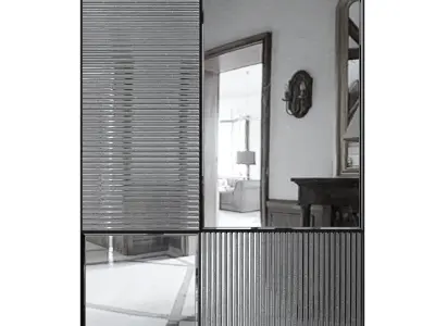 Wall Mirror Finestra Flutes by Deknudt Mirrors 3D model