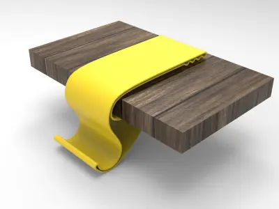 Table Hook Low-poly 3D model