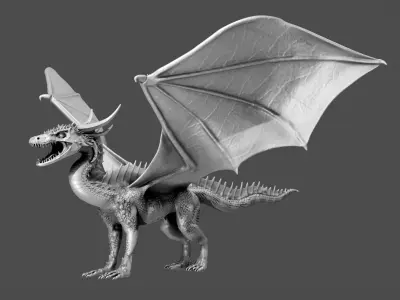 Great Horned Dragon 3D model