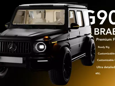 Mercedes - Benz G Wagon with HD Interior 3D model