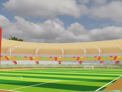 3D - Football stadium Model-without seats 3D model