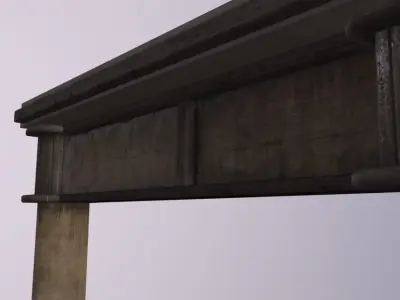 Shopfront Brown RiddlerShop Low-poly 3D model