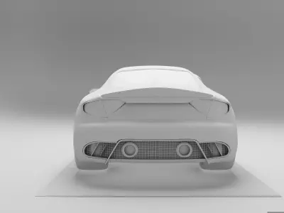 Car Hight Poly 3D Model 3D model