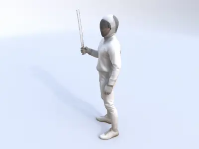 Fencing 3D model