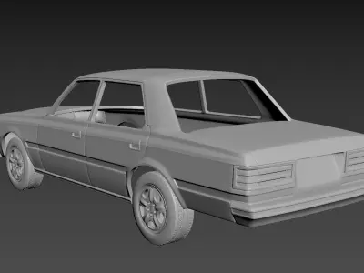 Toyota Crown S110 Super Saloon 1982 Body For Print 3D print model