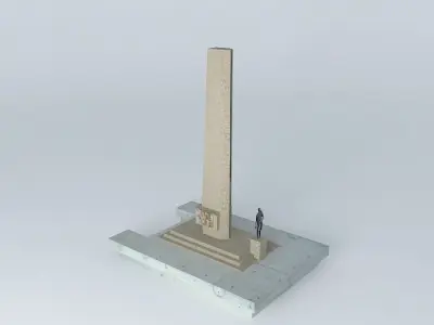 Monument to Labrador Free 3D model