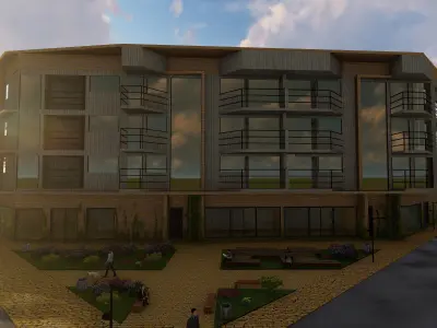 Chamelion residential building  3D model