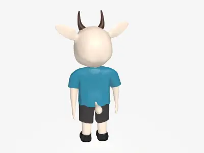 Cartoon Cow 3D model