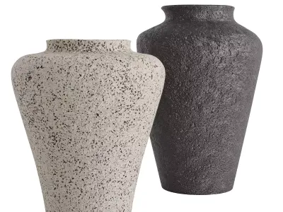 Poe Volcanic Glaze Vases 3D model