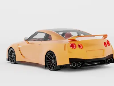 Customizable sport car 3D model