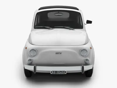 Fiat 500 R 1972-75 3D model