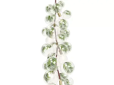 Pelle Designs X Tall Palm Bubble Chandelier  3D model