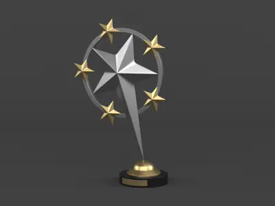 Trophy Cups 3D model 61