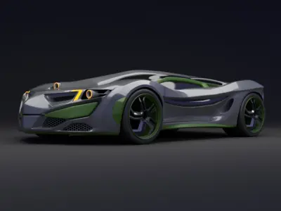 Rhinoster futuristic concept 3D model