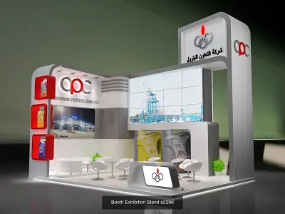 Booth Exhibition Stand G32 3D Model Collection