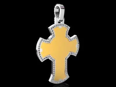 JESUS With Diamonds Pendant N3 3D print model