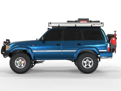 Toyota Land Cruiser Serie 80 1990 Full Accesories 3D model