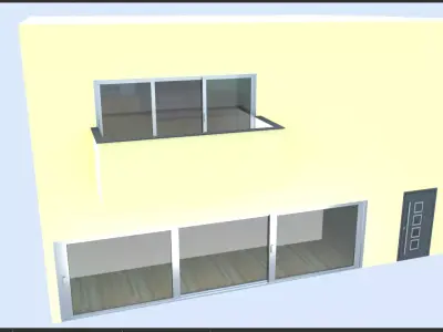 Luxury Modern Villa  Photorealistic 3D House Model 3D model