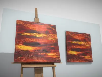 Ways - Oil Painting Low-poly 3D model