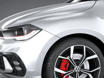 Volkswagen Polo GTI 2022 3D model
