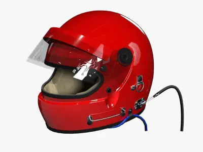 Bell XFM-1 Racing Helmet 3D model