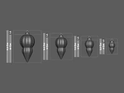 Christmas Ornament Pack 3D print model