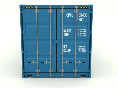 Shipping container Hanjin 3D model
