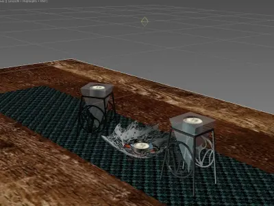 Tea Light Set Free 3D model