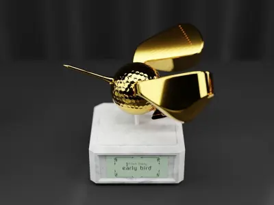 Golf Trophy Bird 3D print model