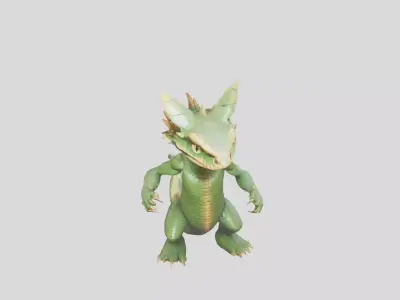 Cartoon Style Medium Poly Character Low-poly 3D model