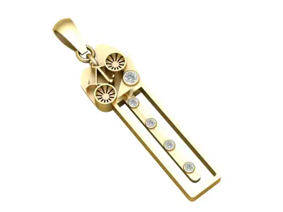 Mech Tech Bar Pendant Mechanica 3D Printable Model 3D print model