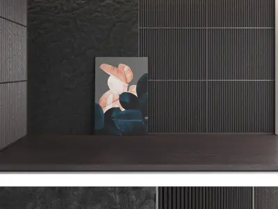 Decorative wall panel set 14 3D model