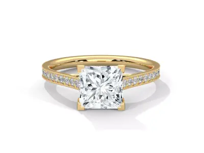 solitaire ring with detail images and 360 render videos 101 3D print model