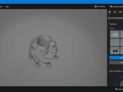 rocket engine emitter  poly Free low-poly 3D model
