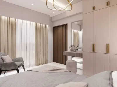 LUXURY MASTER BEDROOM 19 INTERIOR  Low-poly 3D model