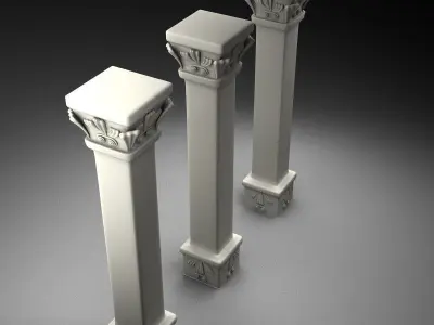 Decorative Column 3D model