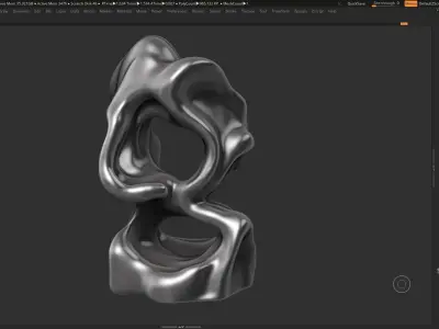 Modern Abstract Decorative sculpture 3d print model 53 3D print model