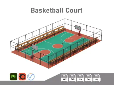 Basketball Court  3D model