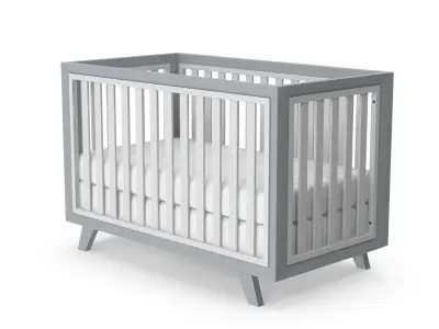 Baby Cribs v4 Low-poly 3D model