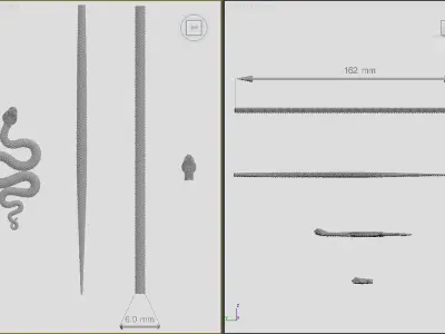 Snake 3D model shop