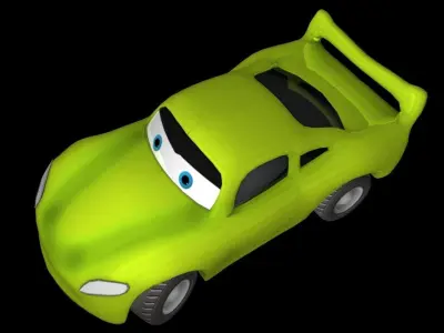3d cartoon car Low-poly 3D model by itsinnovare