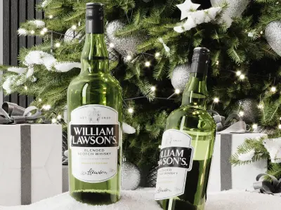 Christmas set 3 alcomarket display 3D model