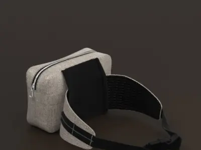 waist bag Low-poly 3D model
