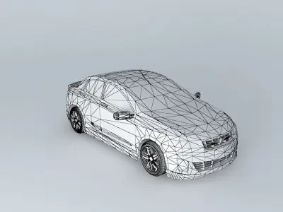 Proton Saga Car Concept  Free 3D model