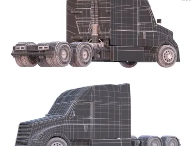 freightliner truck  3D model